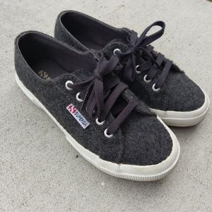 Superga flannel grey sneaker